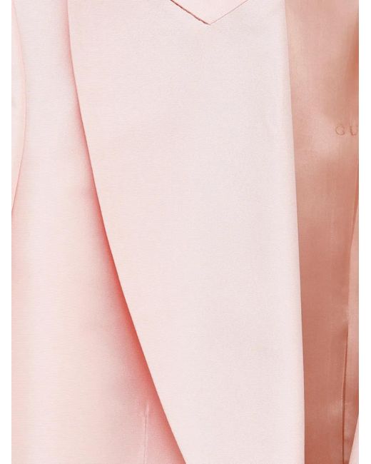 Gucci Pink Silk Faille Blazer