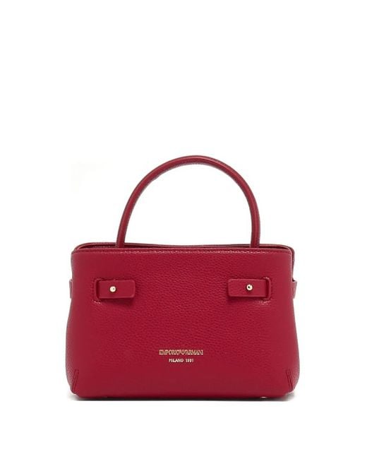 Borsa A Tracolla Con Manico di Emporio Armani in Red