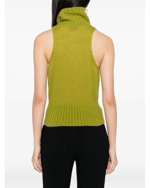 Tom Ford Green Logo-Plaque Vest