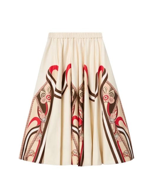 LaDoubleJ White Ballerina Elasticated Printed Skirt