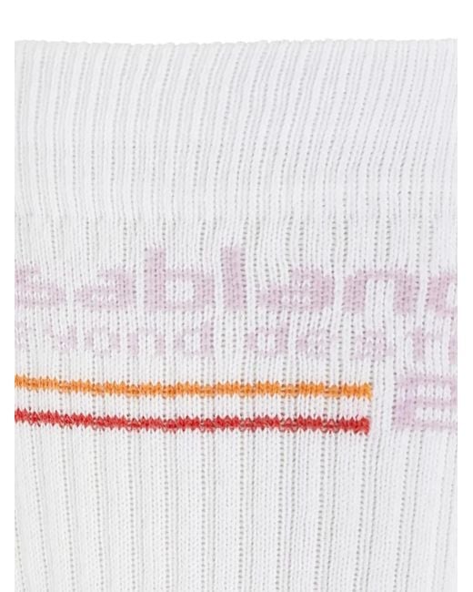 Casablanca White Socks With Logo for men