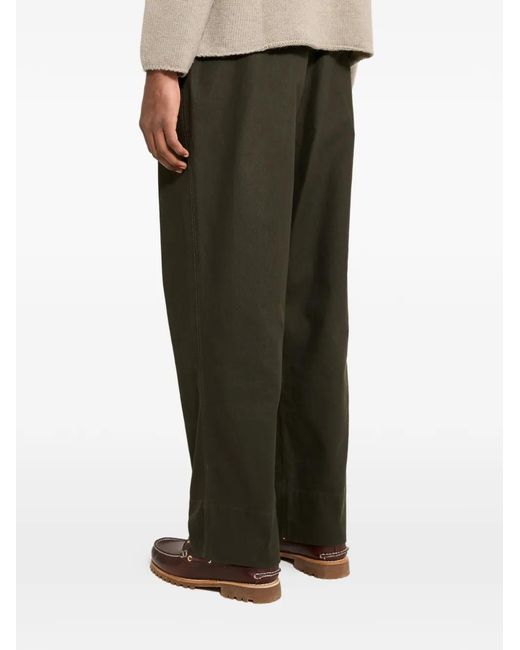 Margaret Howell Green Wide-Leg Trousers for men