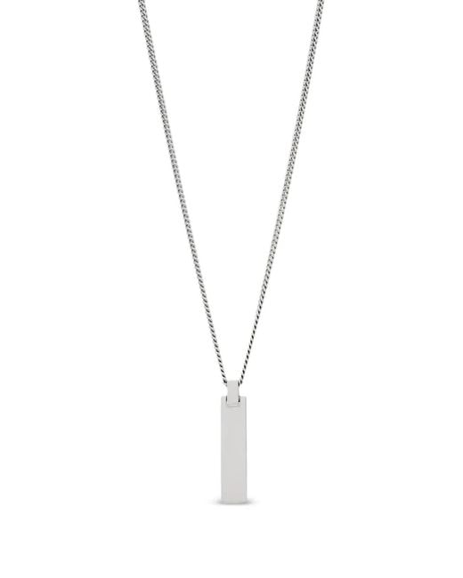 Tom Wood Metallic Id Pendant Necklace