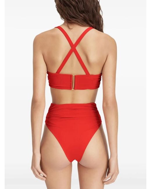 Jacquemus Red Bandeau Bikini Top