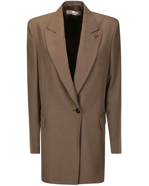 Our Legacy Brown Single-breasted Tailored Coat