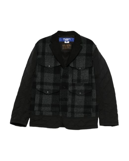 Junya Watanabe Black X Filson Quilted Plaid Jacket for men