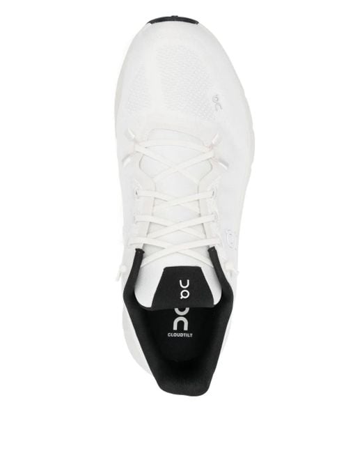 On Shoes White Cloudtilt Lace-Up Sneakers for men