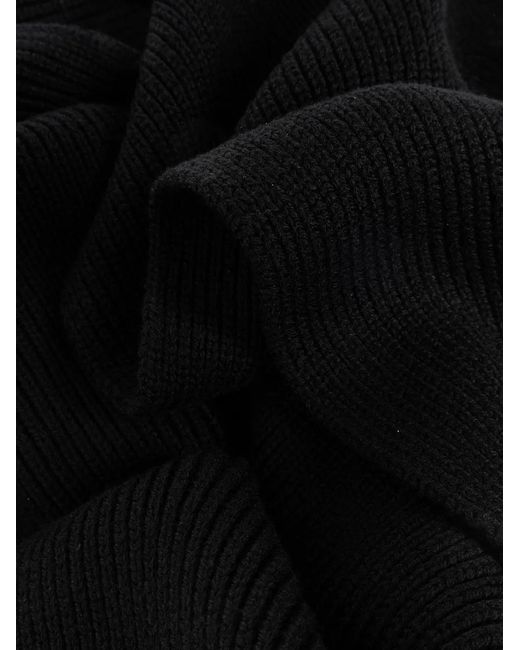 Versace Black Knit Scarf