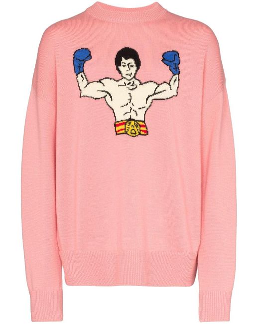 ADER ERROR Pink Rocky Balboa Knitted Jumper for men