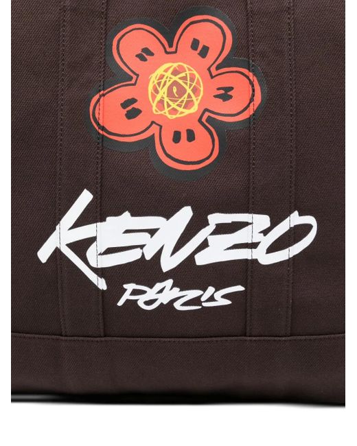 KENZO X Futura 2000 Großer Tote Bag Mit Blumen-Print in Black für Herren