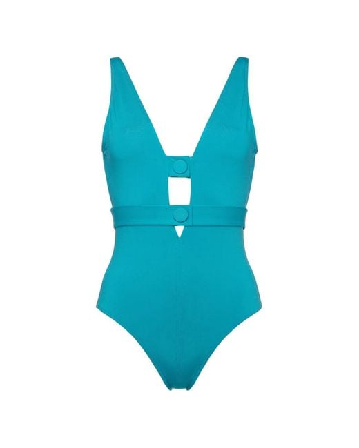 Eres Blue Exception V-Neckline Swimsuit