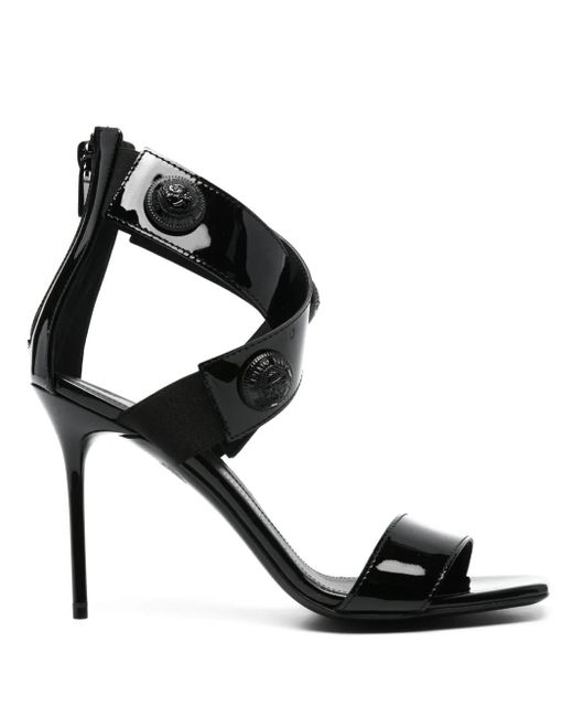 Balmain Black Alma 95Mm Leather Sandals