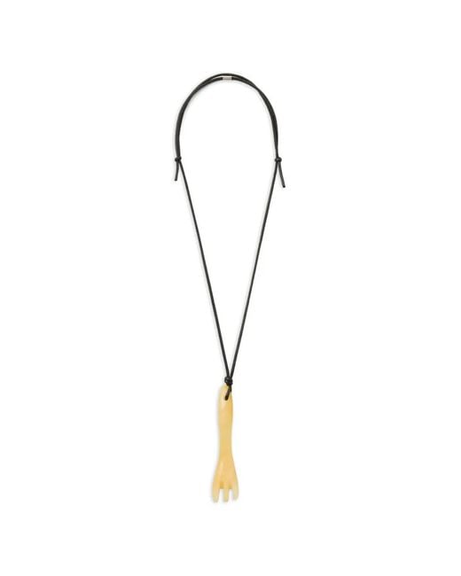 Lemaire Natural Gua Sha Fork Necklace