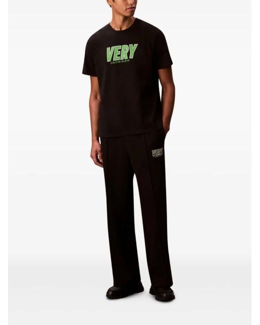 Calvin Klein Black Pantalon De Jogging À Logo for men