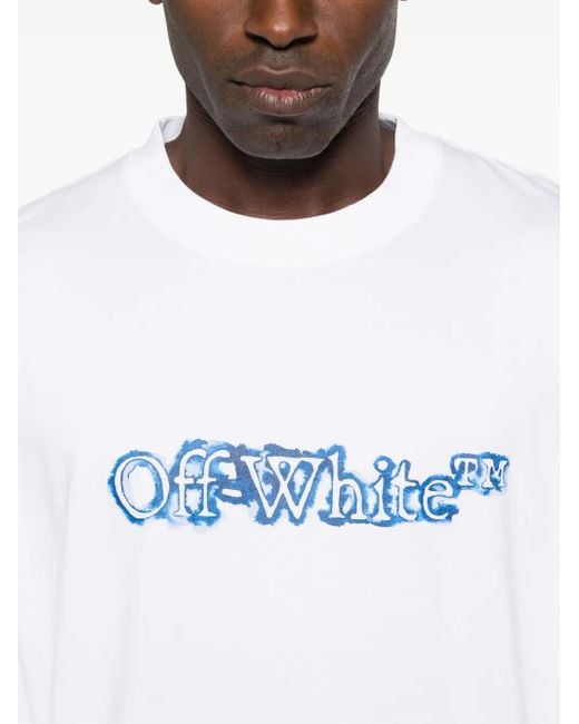 Off-White c/o Virgil Abloh Back Print Cotton T-Shirt Clothing in
