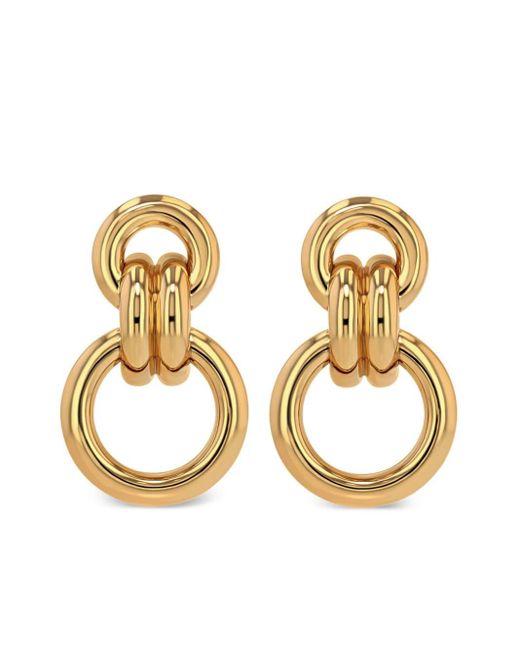 Anine Bing Metallic Cable-link Drop Earrings