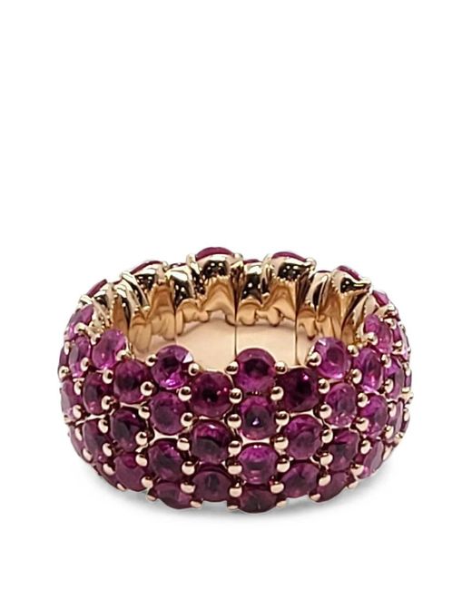 Andreoli Pink Sapphire Stretch Ring