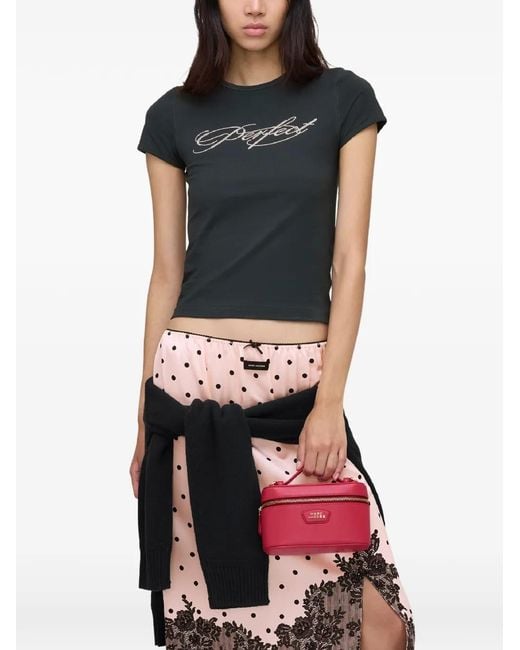 Marc Jacobs Pink Logo Zip-Bag