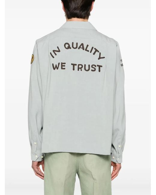 Camicia Keesey Con Ricamo di Visvim in Gray da Uomo