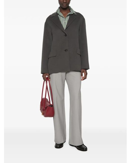 Max Mara Black Single-Breasted Wool Blazer