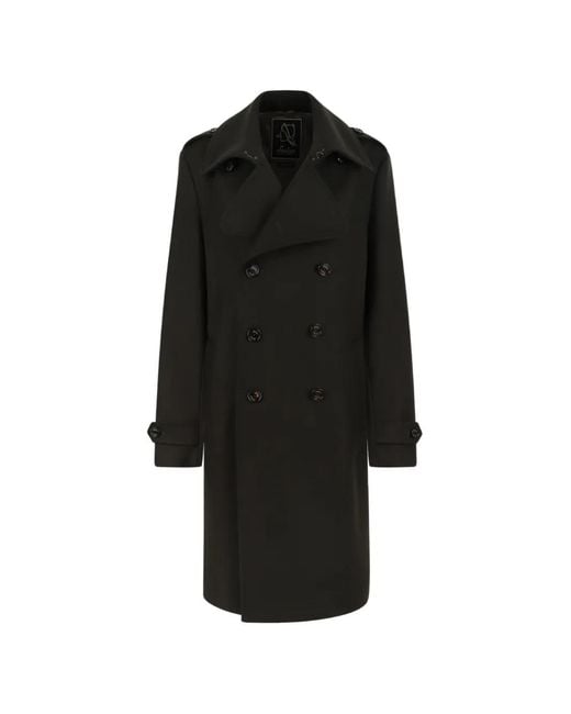Sealup Black Double-Breasted Coat