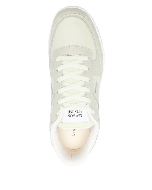 Maison Kitsuné White "Chiru" Trainers Shoes for men