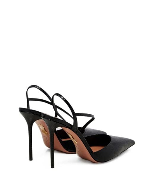 Aquazzura Black Slingback Pumps