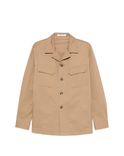 Tagliatore Natural Button-Up Field Jacket for men