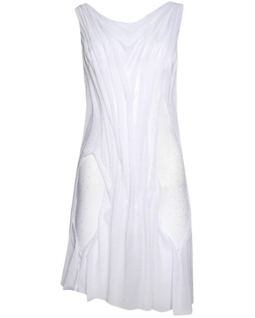 Vestido corto Wetlook DI PETSA de color White