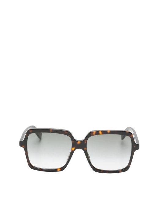 Saint Laurent Gray Sl 174 Square-Frame Sunglasses