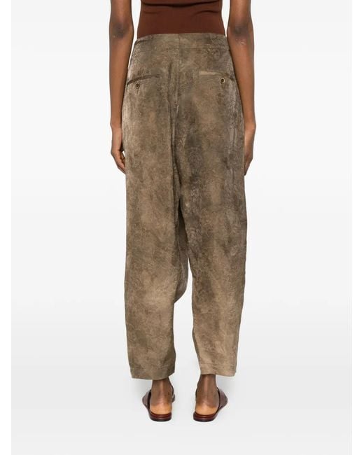 Uma Wang Green Wrap Trousers