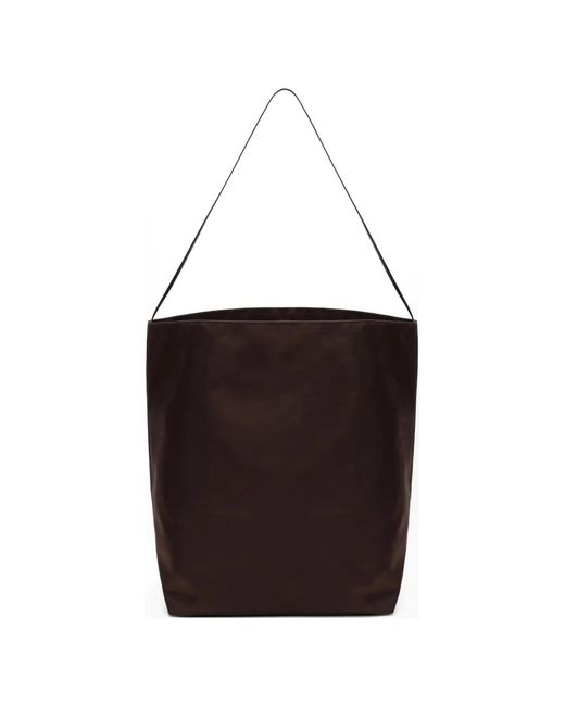 Valesque Brown Satin Bucket Bag