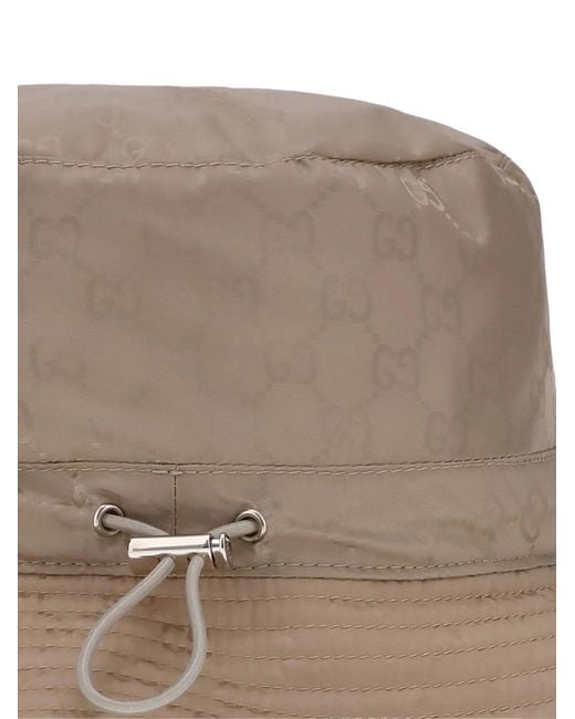Gucci Brown Gg Monogram Bucket Hat