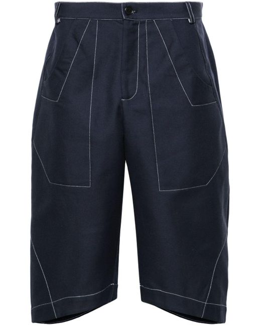 Henrik Vibskov Blue Pack Organic Cotton Bermuda Shorts for men