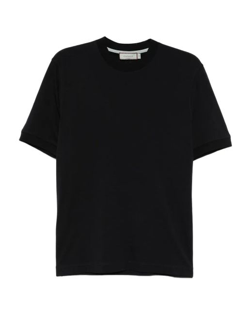 Canali Black Wool T-Shirt for men
