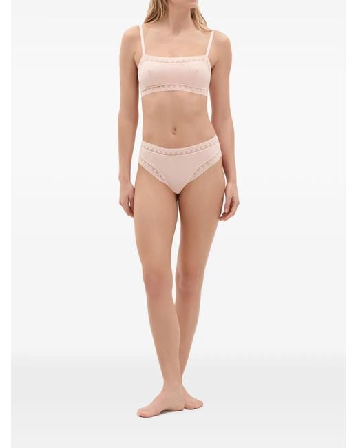 Eres Pink Delicatesse Lace-Trim Bra