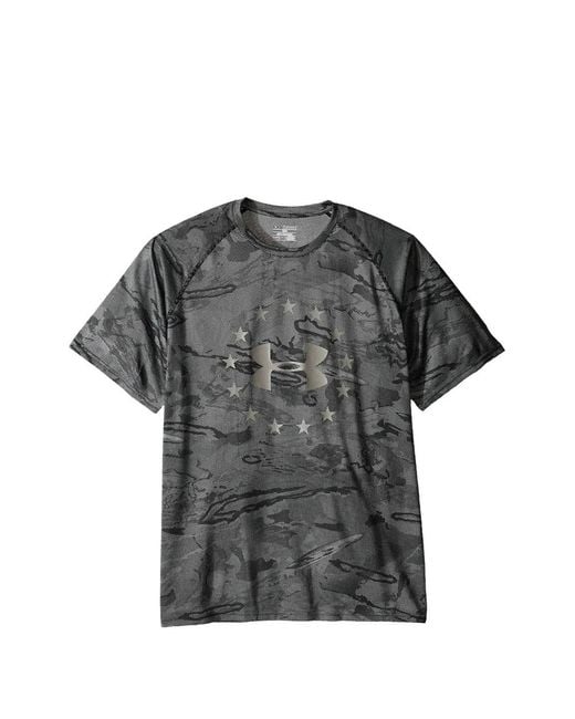 Under Armour Gray Freedom Reaper Tech T-Shirtt-Shirt for men