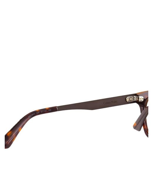 Calvin Klein Brown Square-Frame Glasses for men