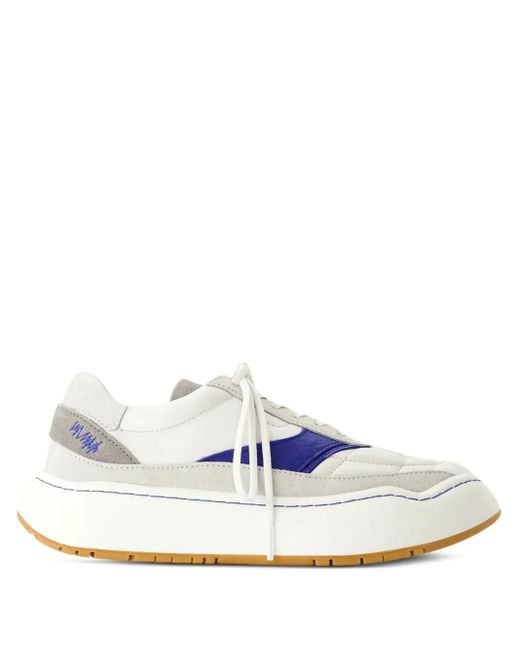 Adererror White Leather Panelled Sneakers for men