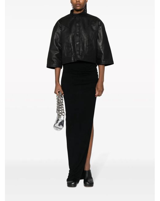 Rick Owens Black Jacket Calfskin
