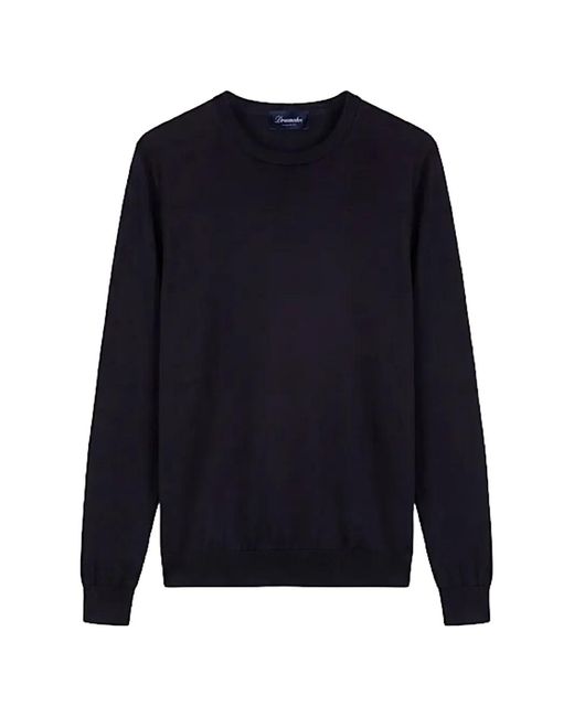 Drumohr Blue Crew-Neck Sweater for men