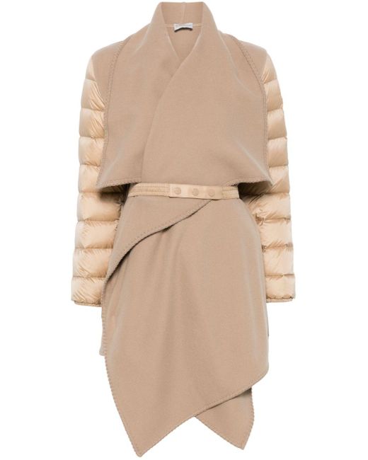 Moncler Panelled Down Cape in Natural Lyst UK