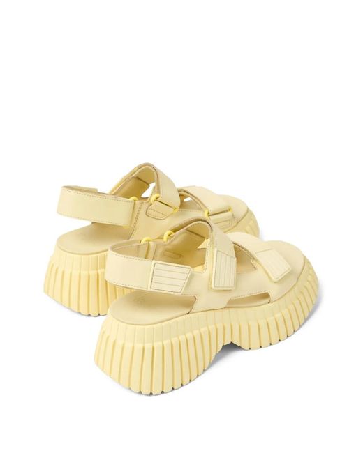 Camper Natural Bcn Leather Touch-Strap Sandals