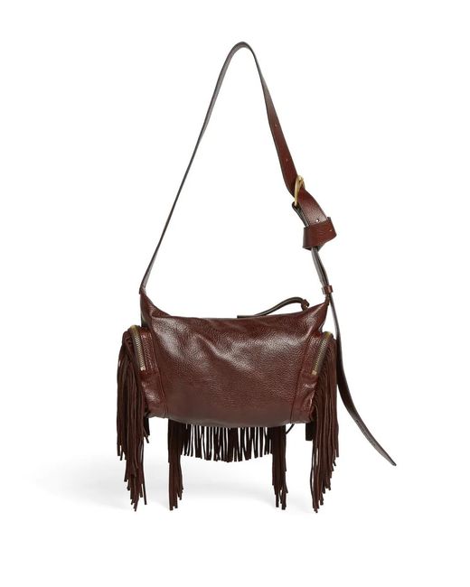 DSquared² Brown Leather Shoulder Bag