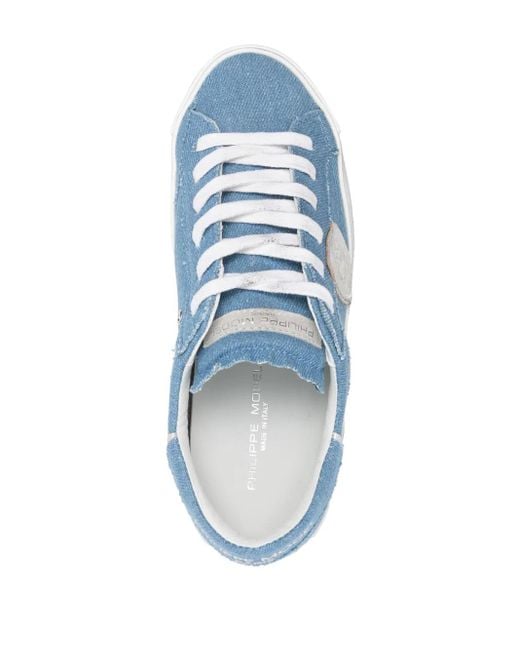Philippe Model Blue Flat Shoes