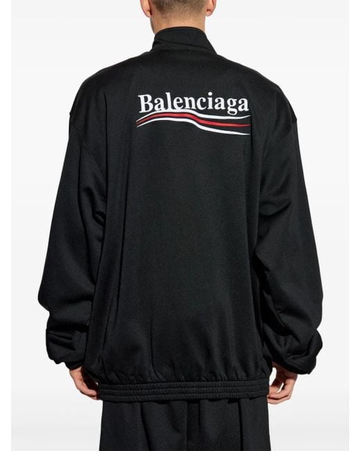 Balenciaga Black Zip-Up Jacket for men