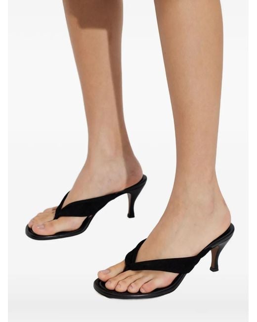 Neous Black Megrez Suede Sandals