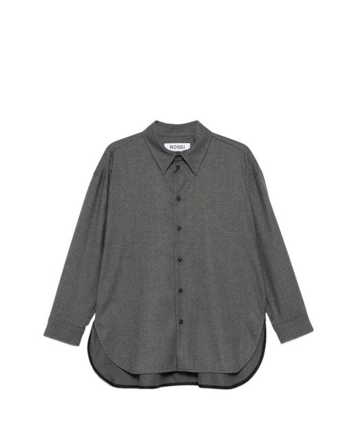 Rossi Gray Siyan Button-Up Shirt