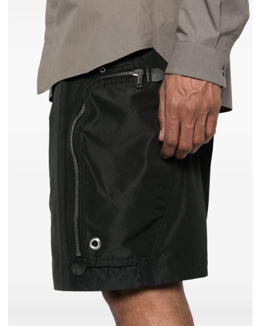 Short à poches zippées Rick Owens pour homme en coloris Black