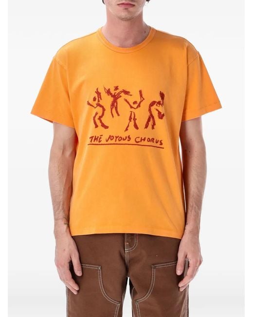 Vans Orange X Julian Klincewicz Joyous Chorus Crew-Neck T-Shirt for men